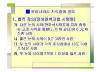 시각장애 정의와 분류-6