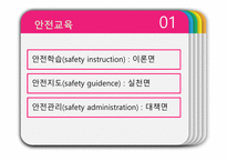 안전관리 - 안전학습, 안전지도, 안전관리    -2