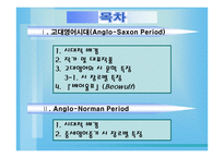 Anglo Saxon~Anglo Norman - 시대적 배경 및 시 분석 -2