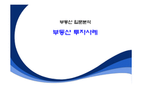 부동산 입문분석 - 부동산 투자사례 -1