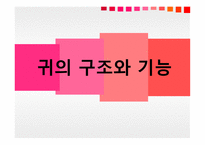 청각과 피부감각 - 귀의구조와기능 -2