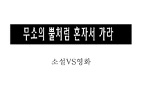 독후감 - 무소의뿔처럼 혼자서가라 소설영화비교 -1