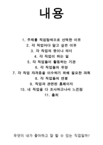 사회과학의 이해 - 직업탐색 -2