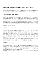 [사회복지행정론] 사회복지조직이론(사회체계이론, 교환이론, 자원이론, 제도이론)-2