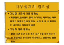 재무 설계의 필요성, 정의, 효과, 현황   -10