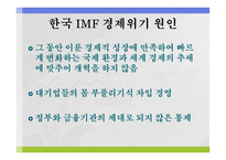 IMF 경제위기 - 원인과 과정 -4