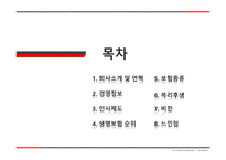 인사관리 동양생명 - 회사소개, 보험종류 -2