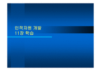 인적자원 개발 장 학습 - 학습의 10가지 법칙 -1