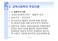교육사회학 주요이론 -12