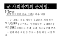 군 사회복지의 문제점과 대응방안 -10