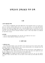 보육교사의 교육신념과 직무 만족 - 이론적 배경, 연구방법 -1