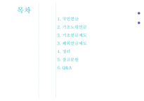국민연금과 기초노령연금 -2