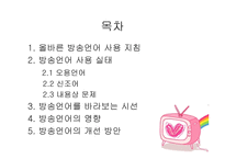 방송언어의 문제점 - 사용지침 -2
