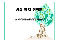 사회복지정책론 - 노인복지정책의 문제점 -1