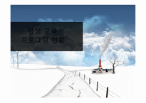 평생교육프로그램개발 현황, 발전 방향 -1