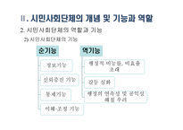 시민사회단체와 사회복지 - 시민사회단체의 개념 및 역할과 기능 -6