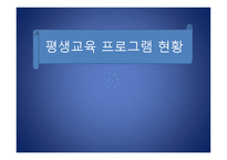 평생교육 프로그램 개념, 현황 -1