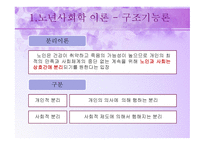 노년기의 사회적 특성 - 이론, 가족관계  -3
