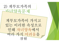 계부모가족의 부모역할 - 계부모가족의 특성,  계부모가족의 자녀양육문제 -10