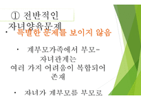 계부모가족의 부모역할 - 계부모가족의 특성,  계부모가족의 자녀양육문제 -11