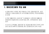 마이크로크레딧 - 주요 내용, 운영 사례 -6