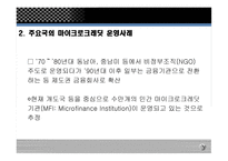 마이크로크레딧 - 주요 내용, 운영 사례 -8