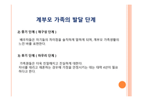 계부모 가족 - 1  계부모 가족의 개념과 특징 2  계부모 가족의 현황과 유형 3  가족 구성원과 관계 -13