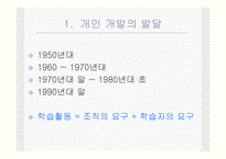 개인 개발 - 개인 개발의 발달, 개인 개발에서의 역할들, 개인 개발의 책임 -2