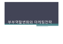 부부역할변화와 마케팅전략 -1