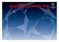 마케팅전략(유럽축구시장) - 프리미어리그 -1