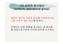 소비자행동-긍정적 영향을 미치는 준거집단 -12