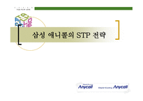삼성 애니콜의 STP 전략 -1