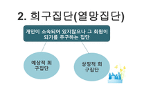 소비자행동-준거집단 중 긍정적 영향을 미치는 집단 -9