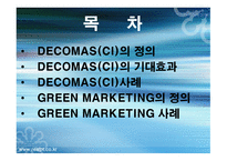 (CI) DECOMAS & GREEN MARKETING 정의, 기대효과, 사례 -2
