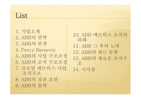 Abb 기업의  분석- 기업소개 -2