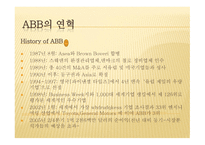 Abb 기업의  분석- 기업소개 -4