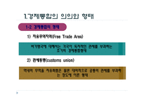경제통합 - 의의와 형태 -4
