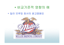 준거집단이 소비자선택에 미치는 영향 - 준거집단영향의 유형, 준거집단의 영향력의 결정요인 -7