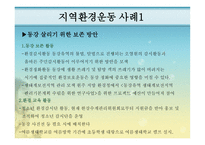 지역환경운동 - 환경운동 연합, 지역환경 운동 사례 -10