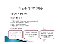 2장 경쟁하는 이론들 - 기능주의 교육이론, 갈등론적 교육이론 -3