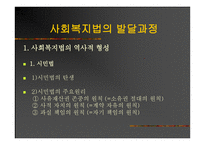 사회복지법의 발달과정 -2