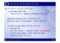 교육제도의 형성과 발달 - 등장과 특징 -12
