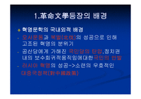 혁명문학의 국내외적 배경 -3
