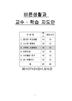 바른생활과 교수  학습 지도안 - 가족은 소중해요 -1