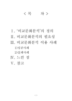 비교문화분석은 왜 필요한가 -2