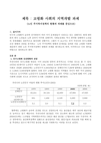 고령화 사회의 지역개발 과제 - 노인 주거복지정책의 현황과 과제를 중심으로 -1