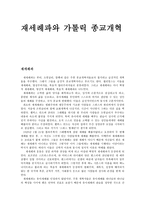 재세례파와 가톨릭 종교개혁 -1