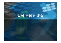 조직행동론-팀의 도입과 운영 -1