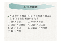 언어와 생활 - 경어법 -11