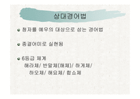 언어와 생활 - 경어법 -15